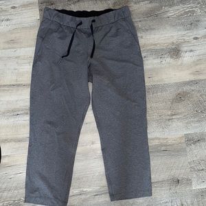Lululemon joggers heathered raceway grey/black 8